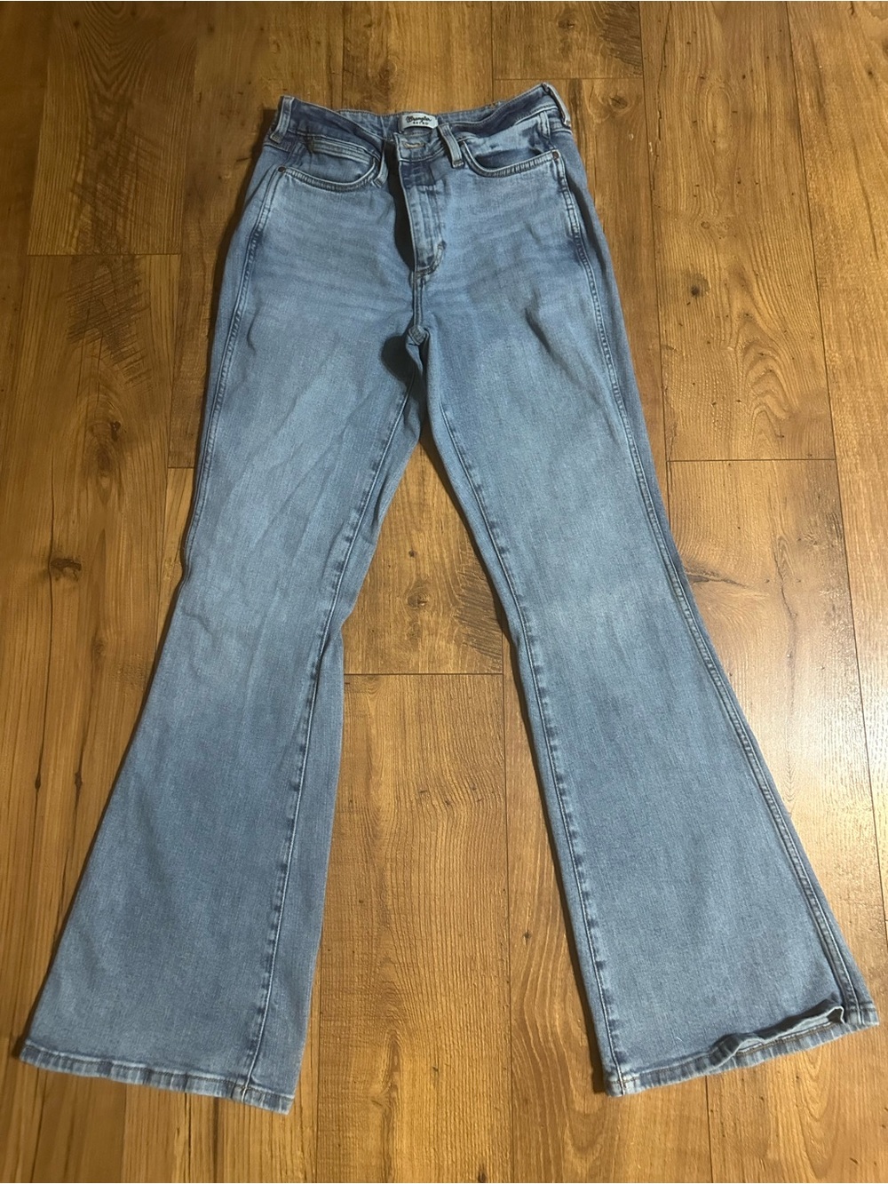 Wrangler Light Blue High-Rise Wide Leg Jeans